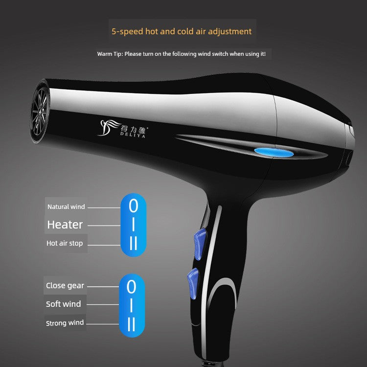 Large Hair Dryer Hot and Cold Hair with High Power For Home