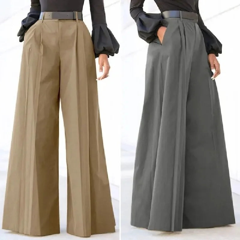 Women's Wide Leg Palazzo Pants Summer Printed Cropped Linen Comfy Baggy