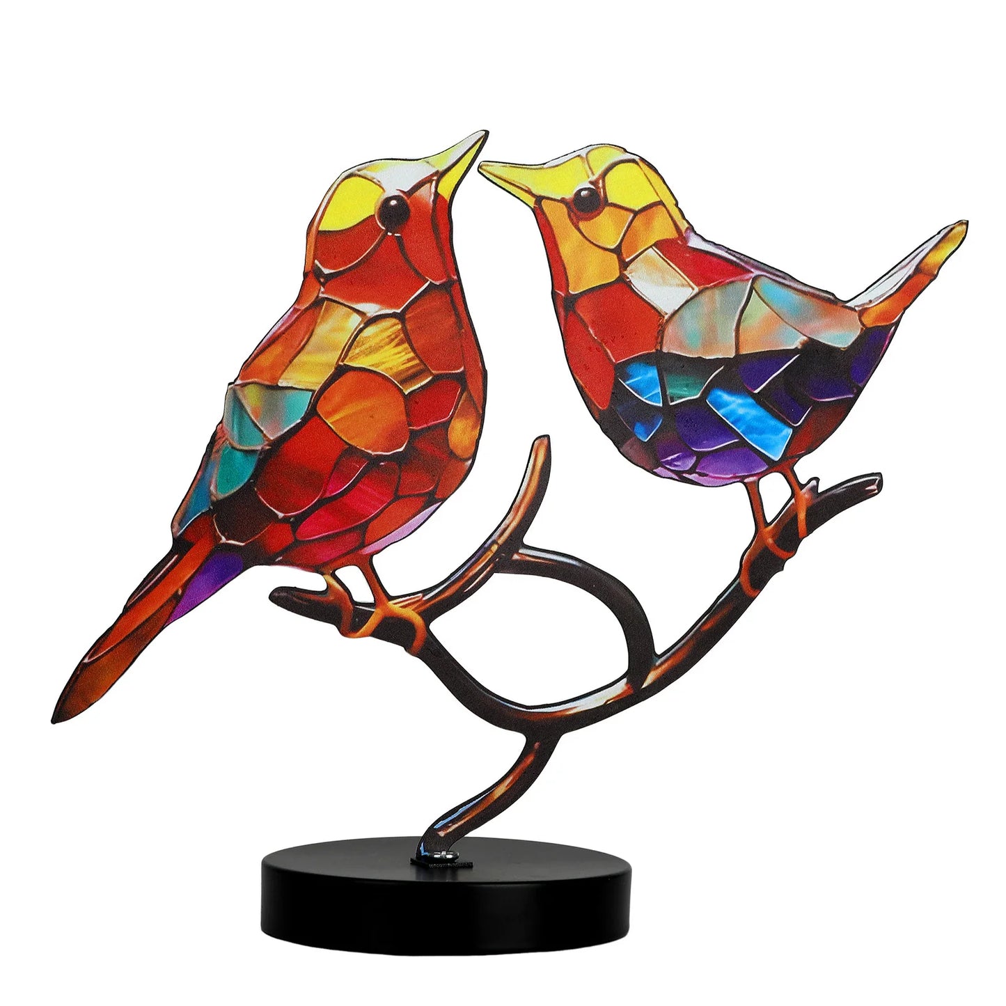 Metal Bird Sculpture Ornaments for Living Room Bedroom Decor