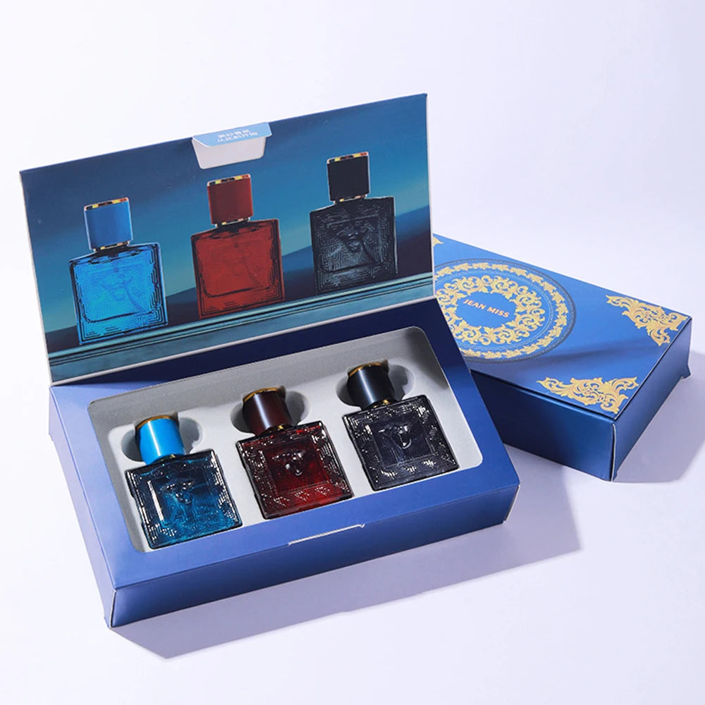 90ml Men Perfume Gift Box 3pcs Set Charming Man Colognes Lasting Fragrance