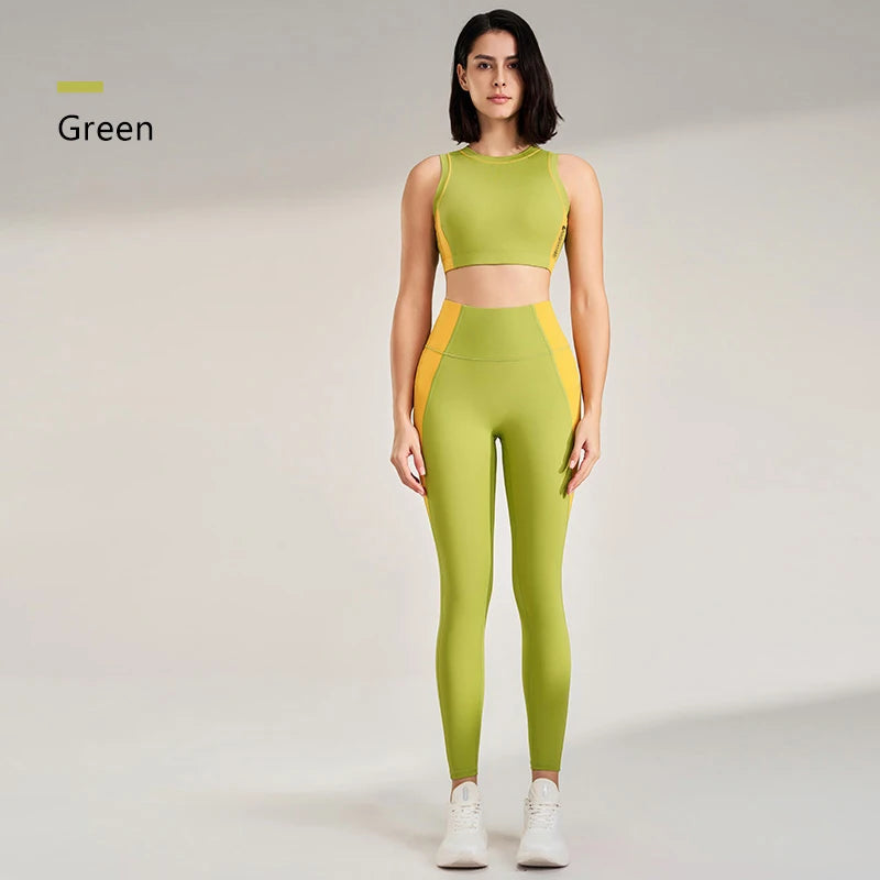 Women's color quick-drying yoga gym training clothes