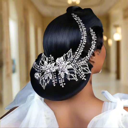 Wedding Hair Accessories Rhinestone Tiara Bridal Headdress Pageant Crown Hair Clip