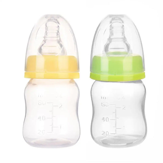 Mini Portable Feeding Baby Nursing Bottle BPA Free Safe Feeder Fruit Juice Milk Bottles 60ML