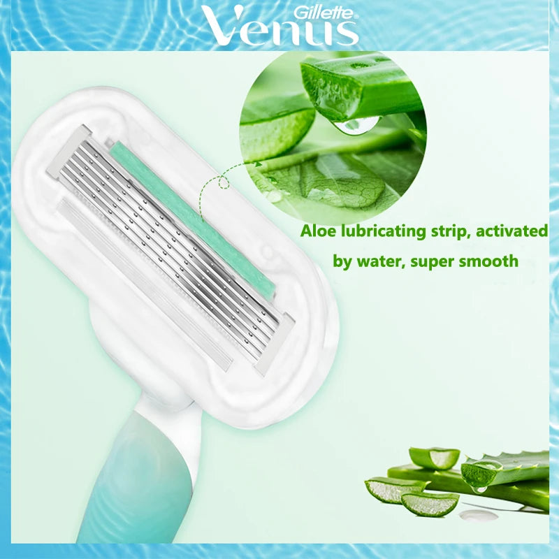 Gillette Venus 5-layer Blade Refill Razor Blades Extra Smooth Sensitive Skin Soap Bar for Women Body Shaving