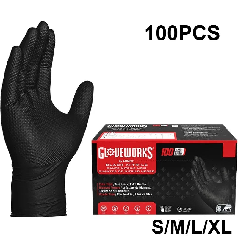 10-100PCS Blue Nitrile Gloves Disposable Cleaning Gloves for Kitchen Dishwashing Waterproof Latex Free Powder Free Work Glove