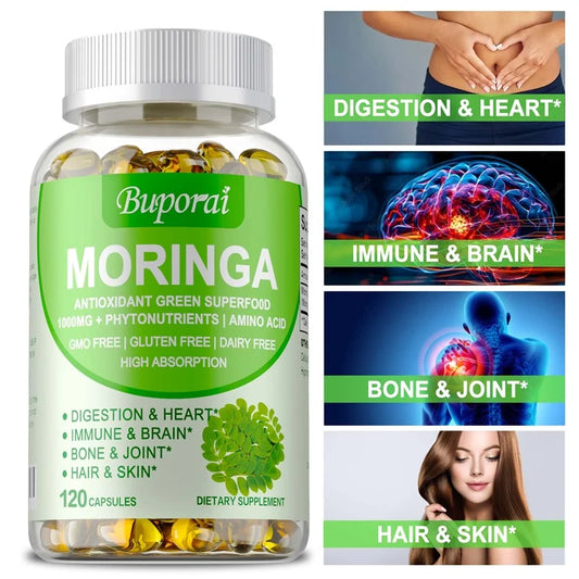 Moringa - Boost Immune System, Support Bone Health, Promotes Digestive Health, Helps Detox, Fat Burn