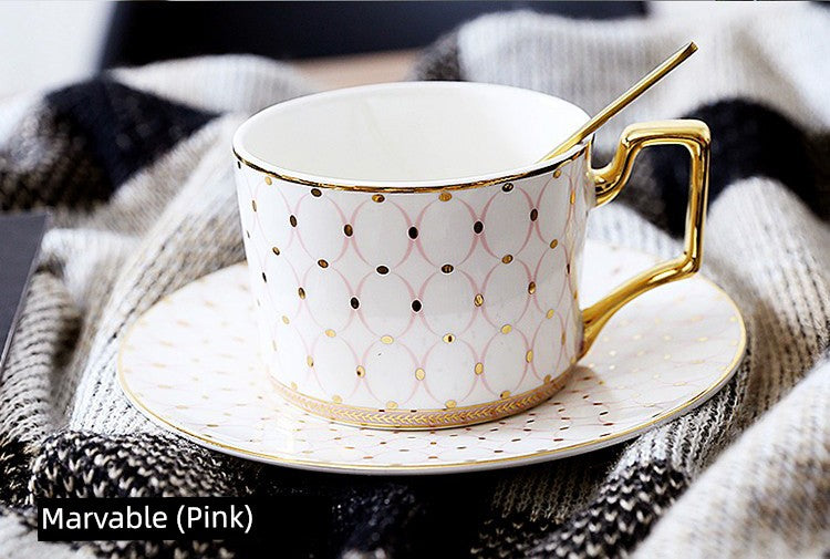 Luxury Gold Plated Ceramic Dinnerware