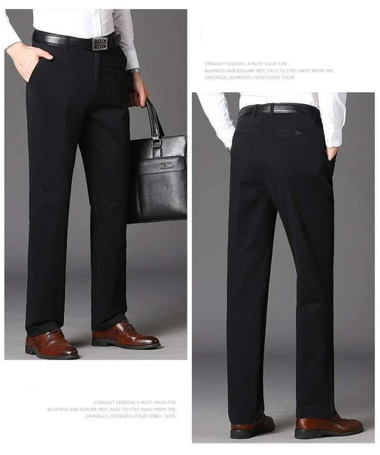 Summer Thin Autumn Thick Cotton Straight Loose Suit Pants