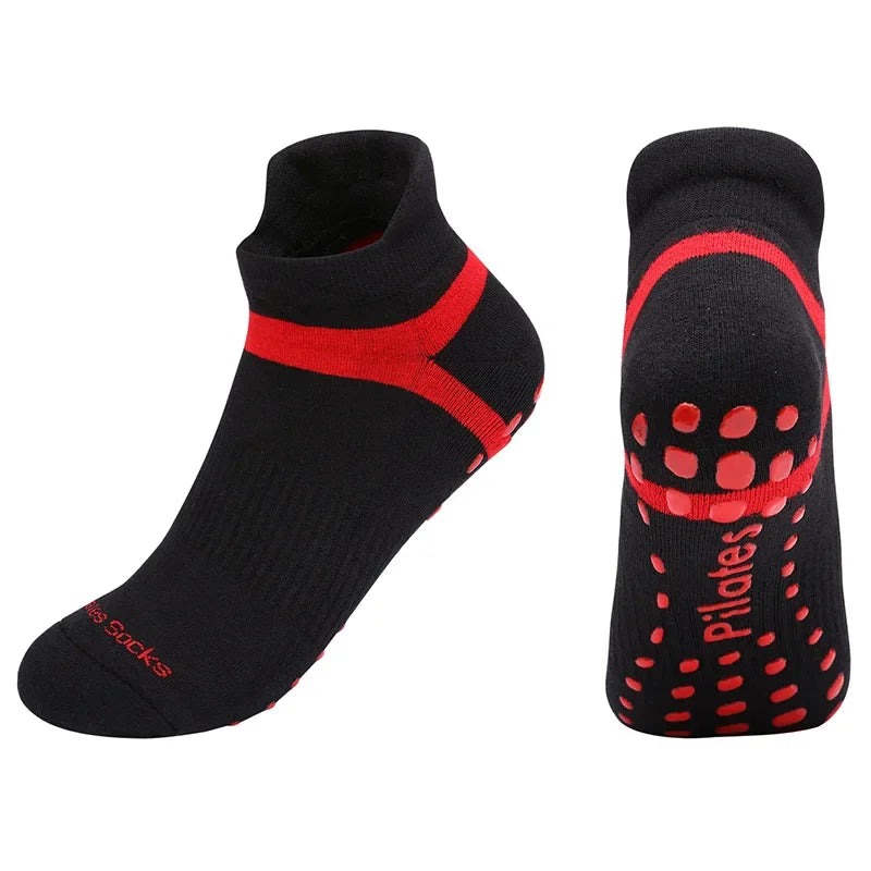 Yoga Unisex Cotton Socks Professional Silicone Non-slip Pilates Socks Large Size Indoor Floor Gym Fitness Dance Sports Socks