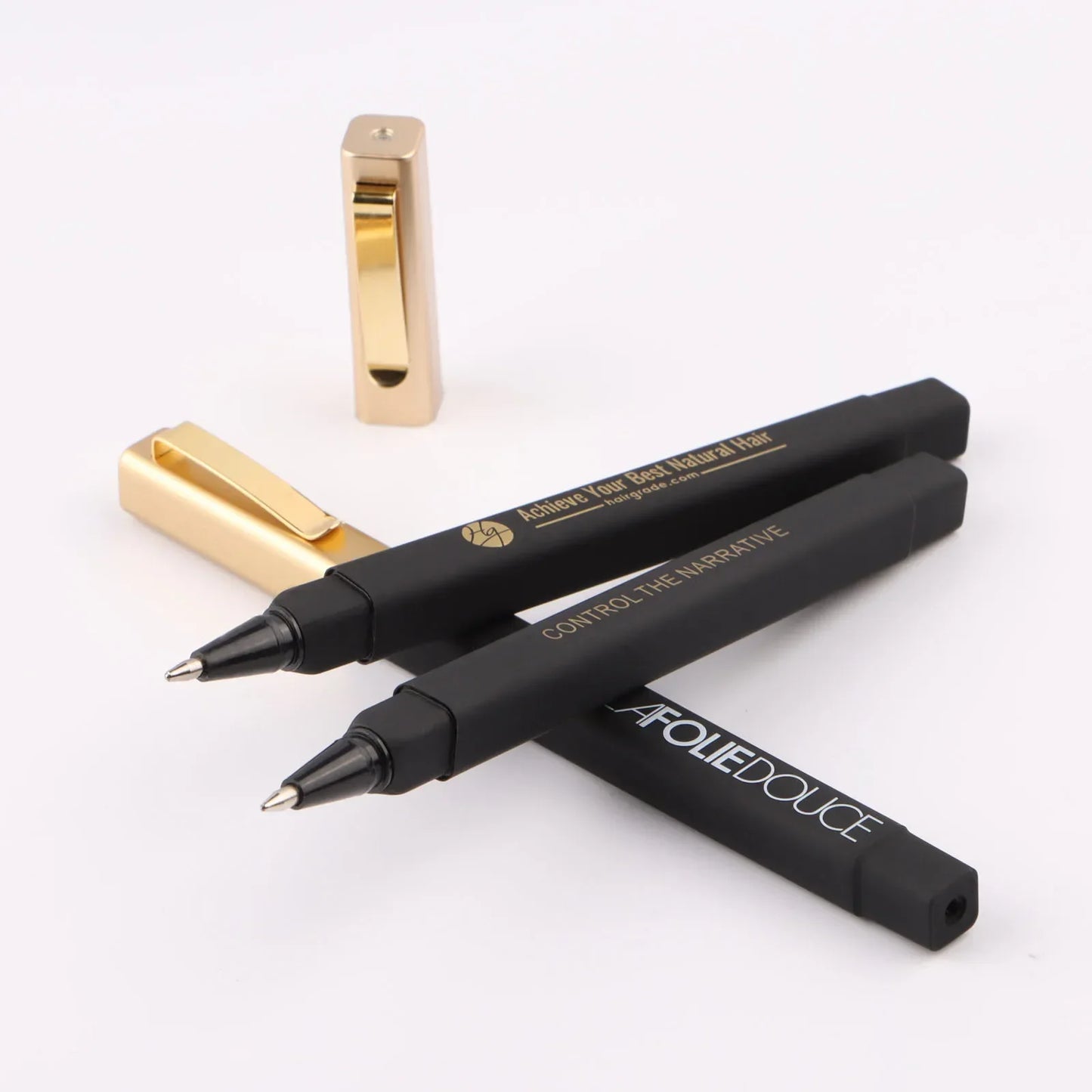 100pcs Free Custom Logo Square Ballpoint Pens ABS Material for Promotional Advertising Gift Pen