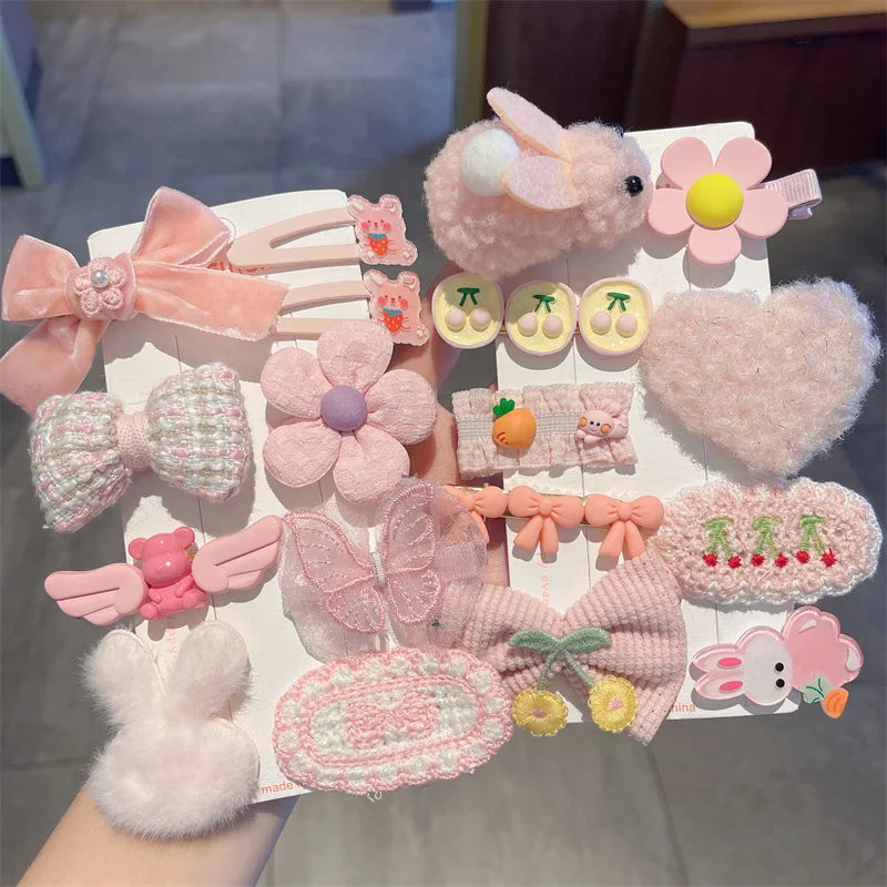 Children's Plush Hairpins Clip Side Barrettes