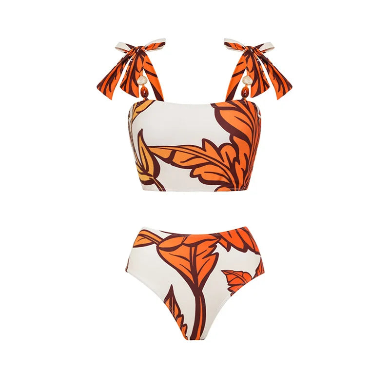 Women Swimwear 2PC Cover-up Swimsuit