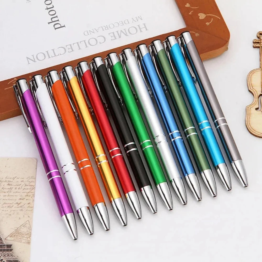100 50 20 Pcs Custom Ballpoint Pen Metal Pen Support Custom Logo Advertising Personalized Pen Advertising Gift