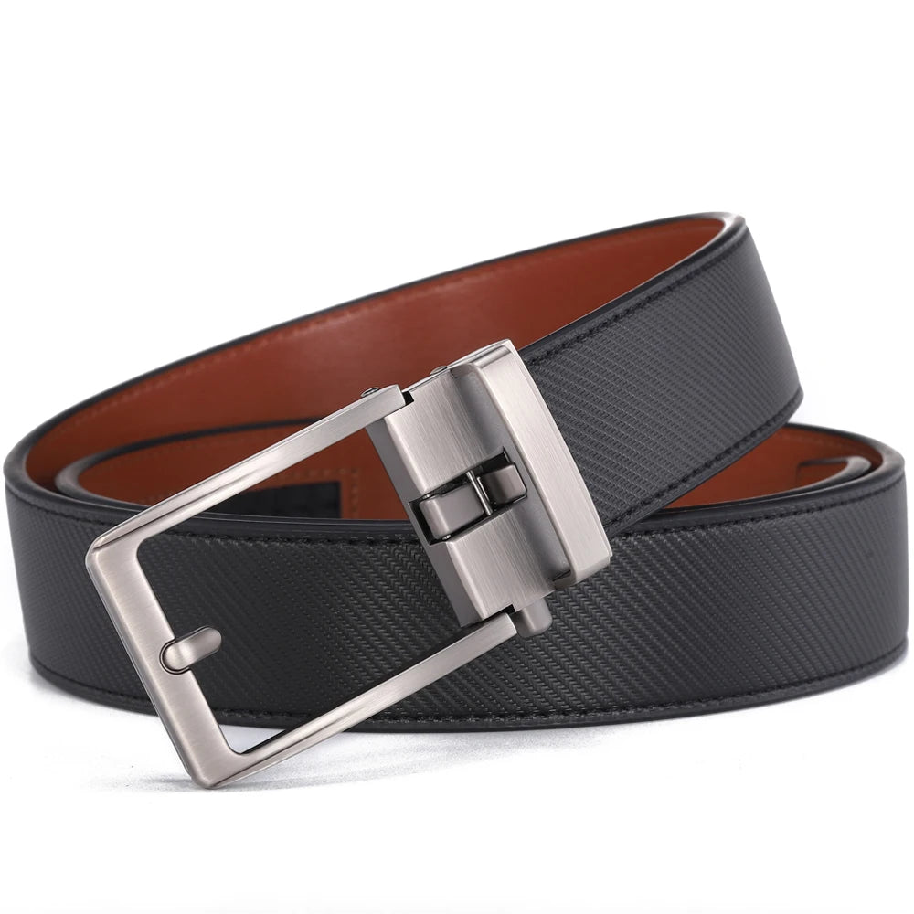 Men Luxury Buckle Genuine Leather Belt