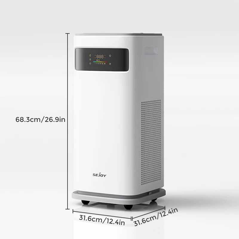 Air Purifier for Homes with True HEPA H13 Filter for Home Allergies and Pets Hair, Smokers in Bedroom Cleans Air Automatic