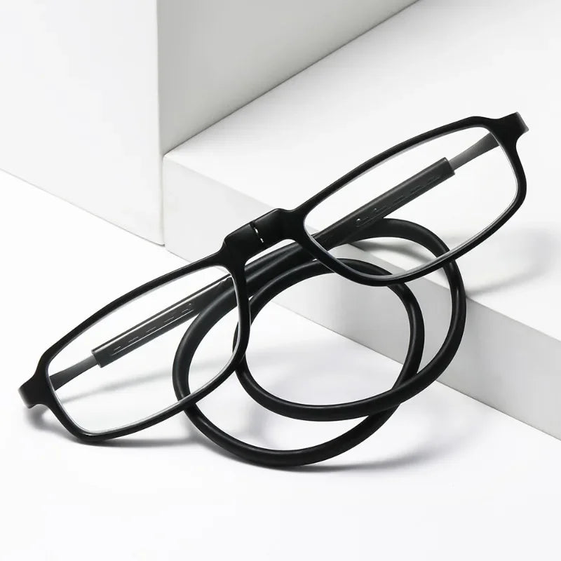 DML Ultralight Reading Men Women Glasses Hanging Stretch Anti-fatigue Presbyopia Unisex Glasses Diopter +1.5+3.5