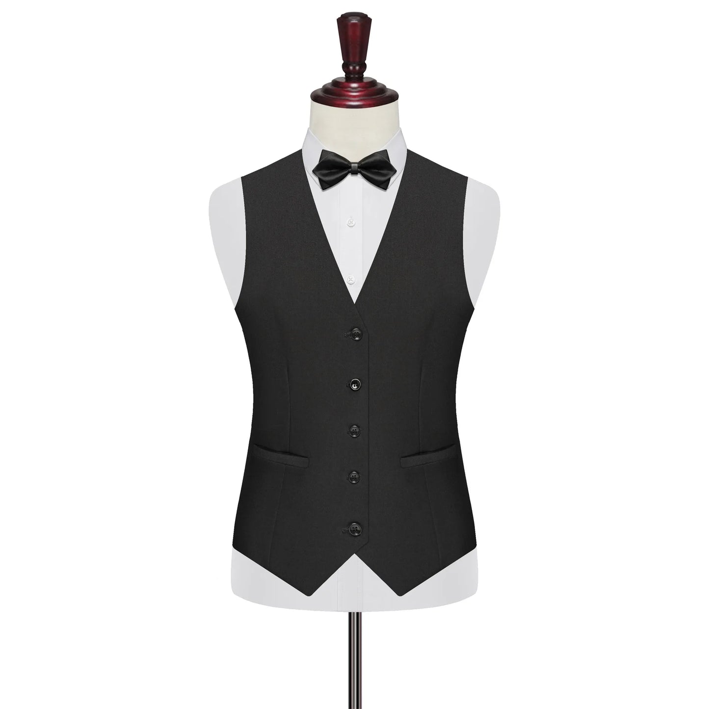 7XL 8XL Plus Size Slim Suit Vest Business Men's Dress Vest Fashion Solid Single Breasted V-neck Formal Waistcoats