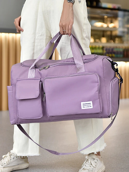 Carry On Travel Bag Large Capacity Bag with Compartment Sports Fitness Bags for Women
