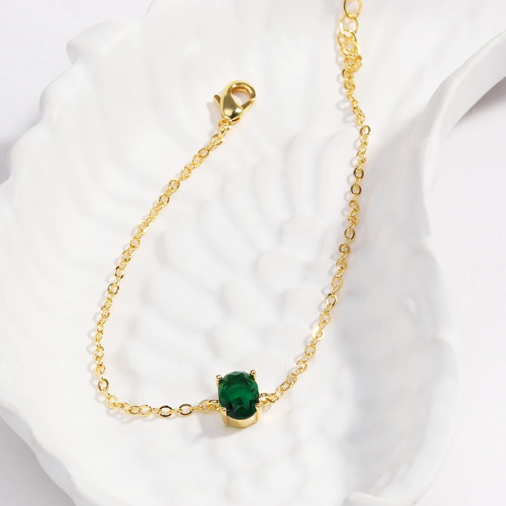 Mix Style Green Micro-inlaid Zircon Tennis Bracelet for Women 2025 New Men Bracelet Homme Jewelry Accessories Wholesale