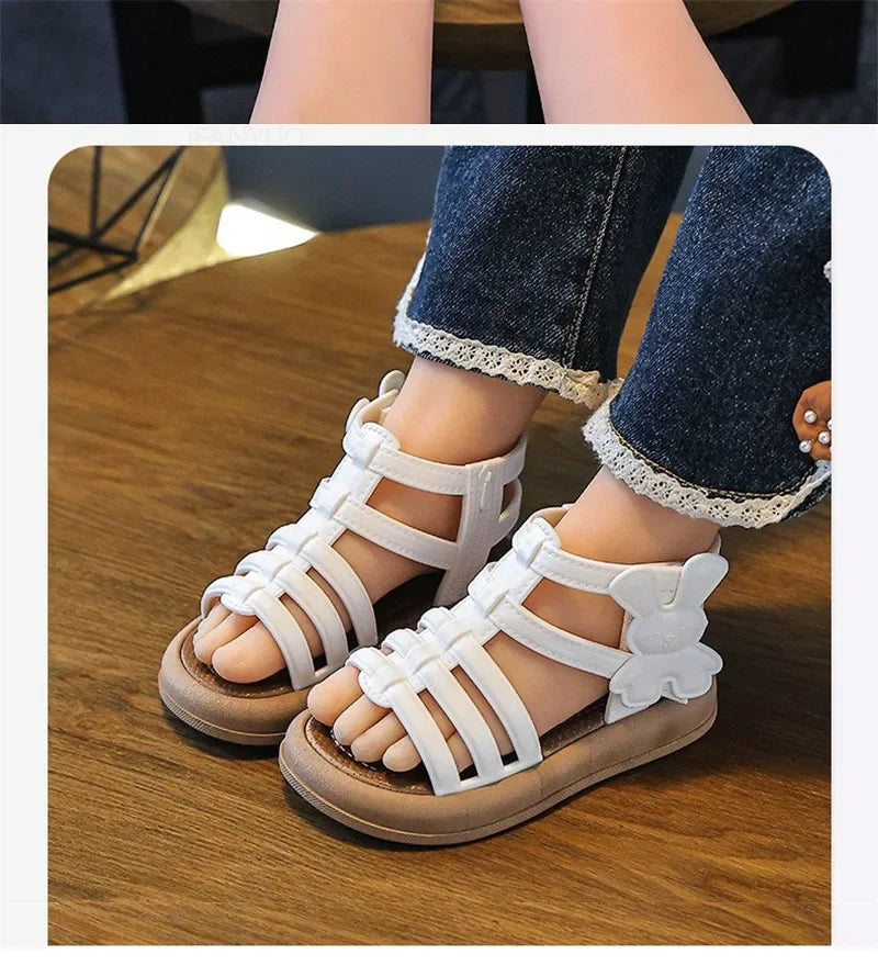 Summer Girls Soft Bottom Sandals Open-toe 1-3 yrs