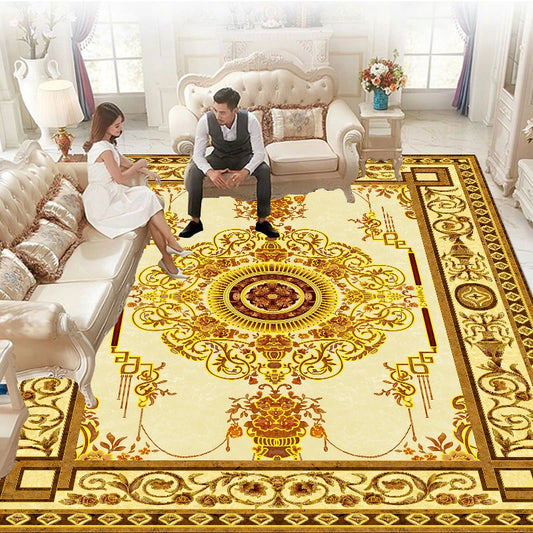 Luxury European Carpets for Living Room, Bedroom 200x300 Large Area Rugs Rug Washable