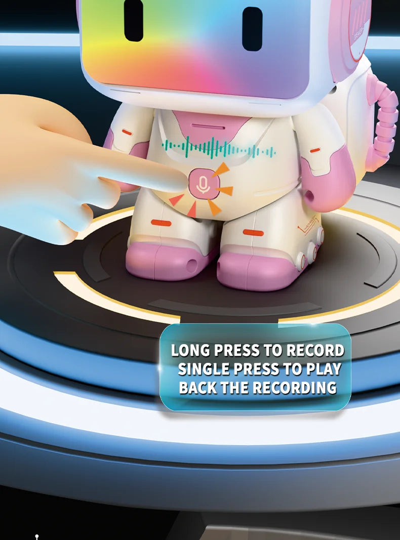 Intelligent remote control robot, interactive recording, lighting, music, dance toys, birthday gifts for boys and girls
