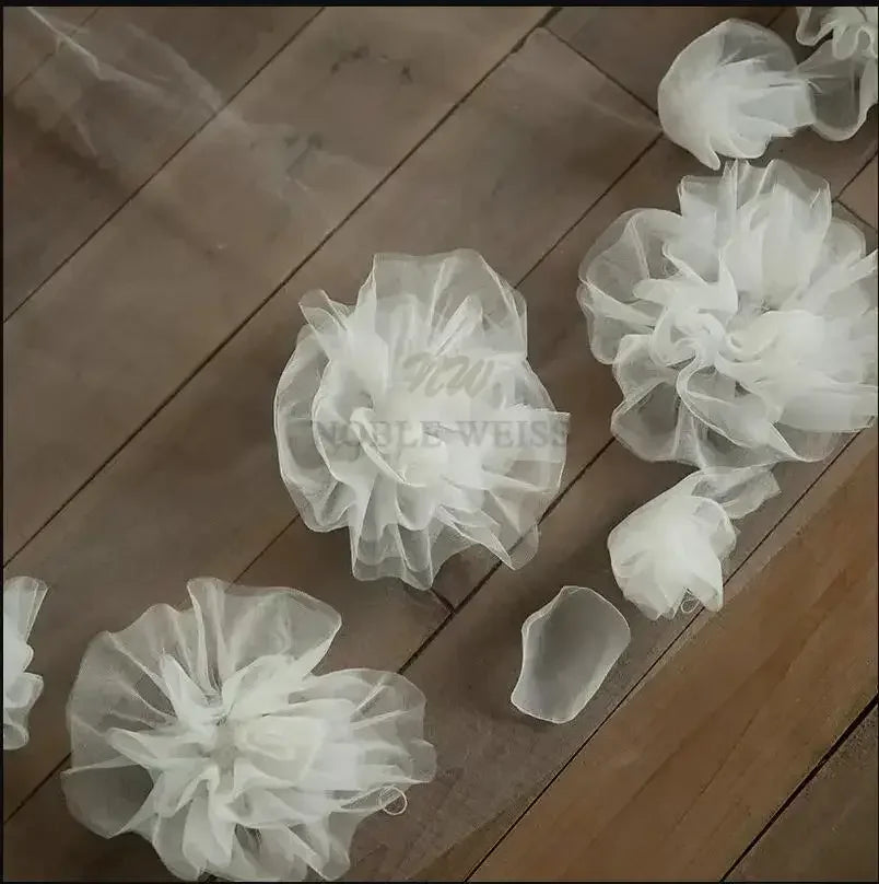 Bridal Flower Wedding Veil Long 3D Flower Hair Accessories Customized