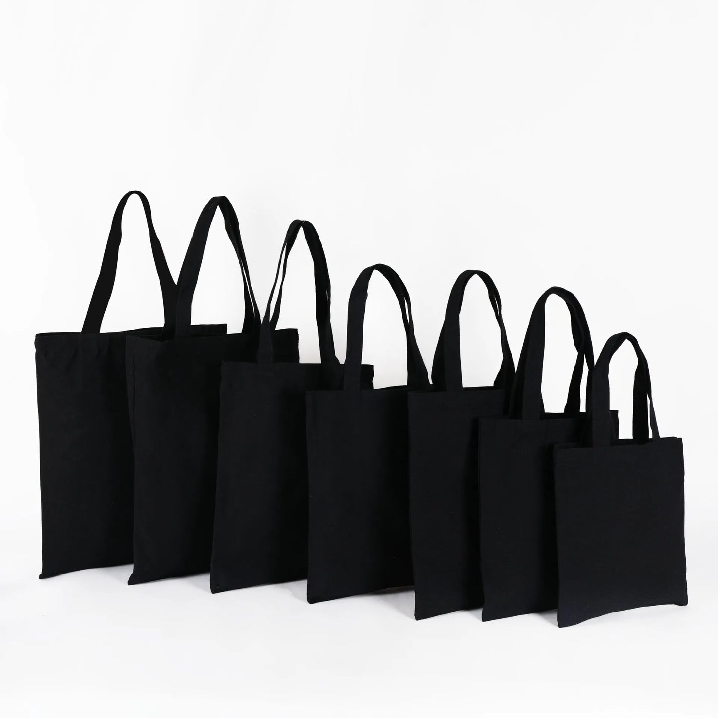 Bulk Wholesale 100pcs/Lot Reusable Cotton Bag Custom Canvas Shopping Tote Bags with Logo