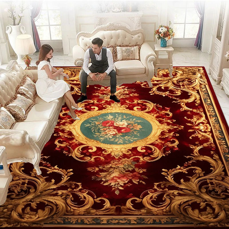 Luxury European Carpets for Living Room, Bedroom 200x300 Home Large Area Rugs Rug Washable
