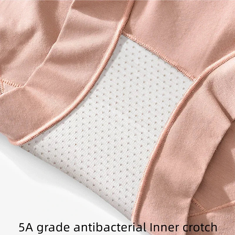 2pcs Women Cotton Panties High-Rise Tighten Abdomen Underwear Comfortable short Briefs