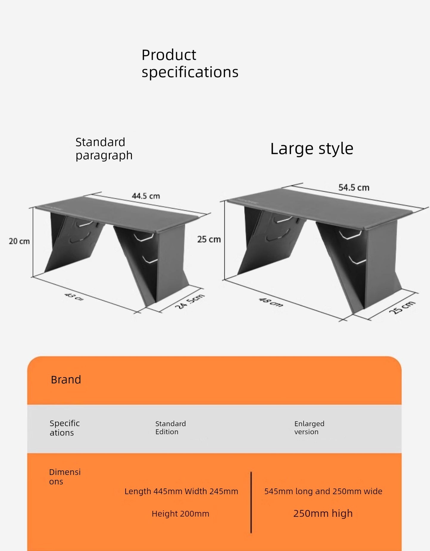 Lightweight Multi-Functional Tablet Folding Table