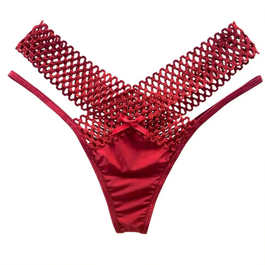 French Style Ladies Daily Sling Thong Solid Color G-string