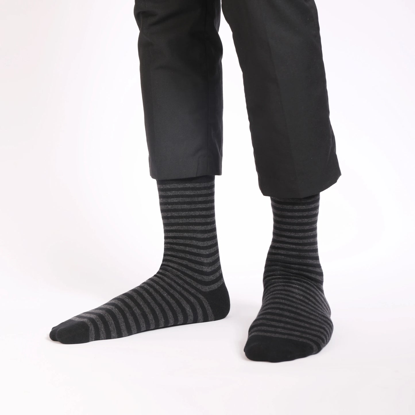 5 Pairs Men's Dress Socks High Quality Combed Cool Breathable Cotton Crew Socks Plus Size