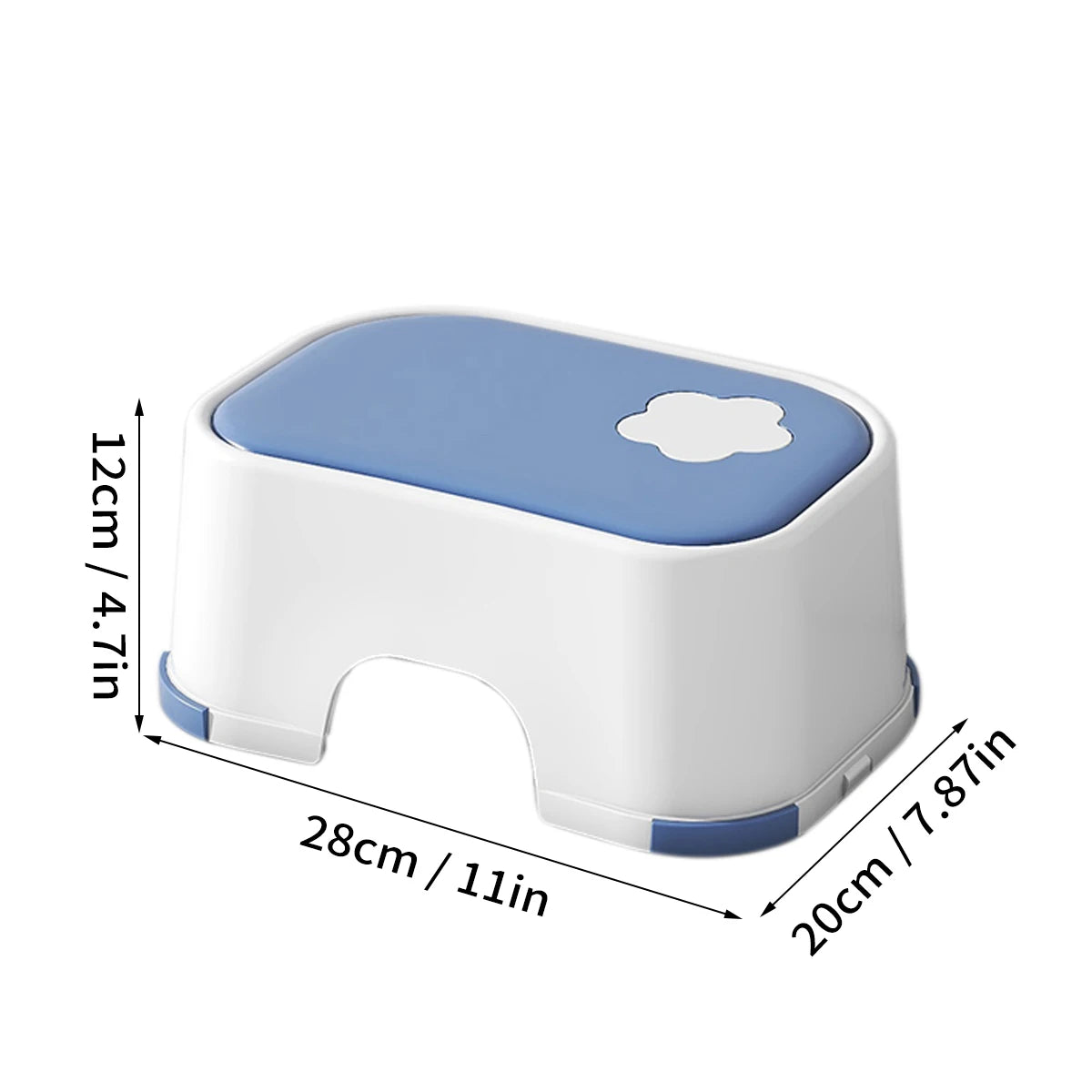 Kid Step Stool With Non-Slip Pads Living Room Furniture Kid Non-Slip Ottoman Potty Training Stool Children Safety Training Stool