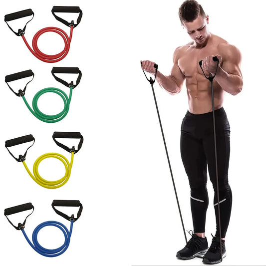 Resistance Exercise Bands With Handles For Men Women
