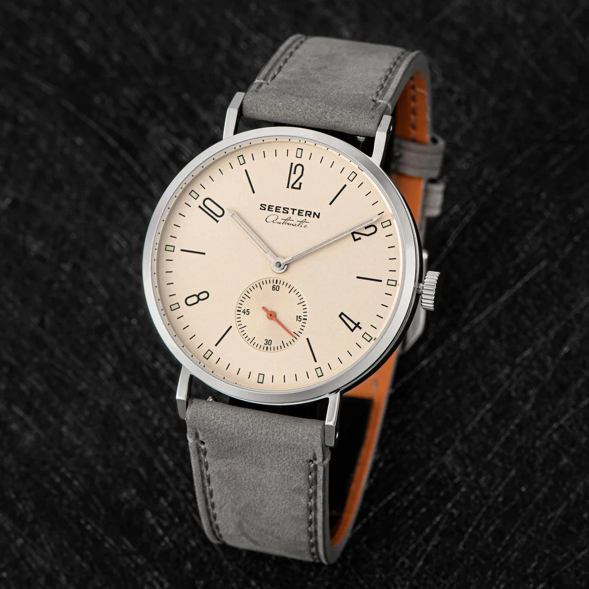 Men's Ultra-Thin Automatic Dress Watch – Stainless Steel Business Watch