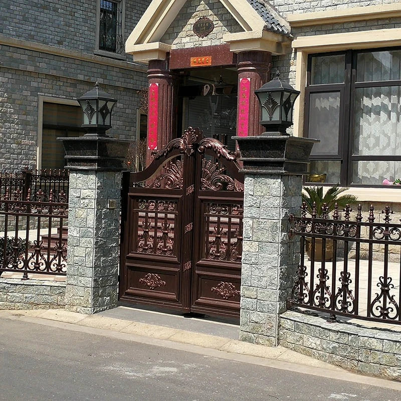 Gate villa aluminum courtyard European style garden gate manufacturer supply