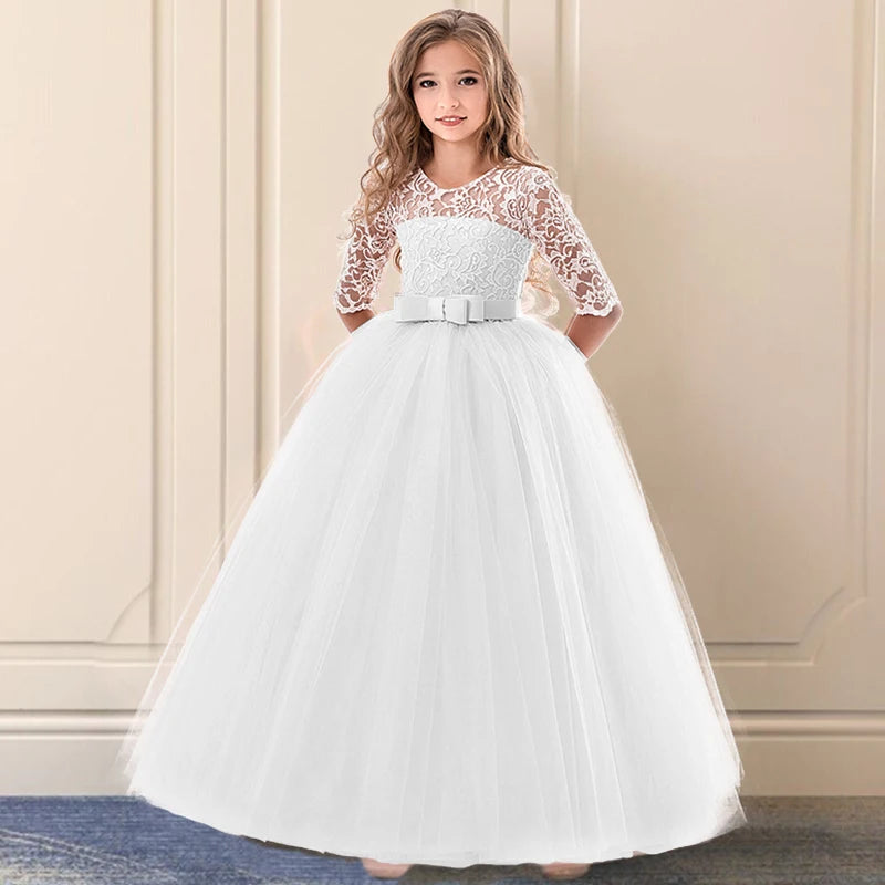 Girls Princess long Formal Dress