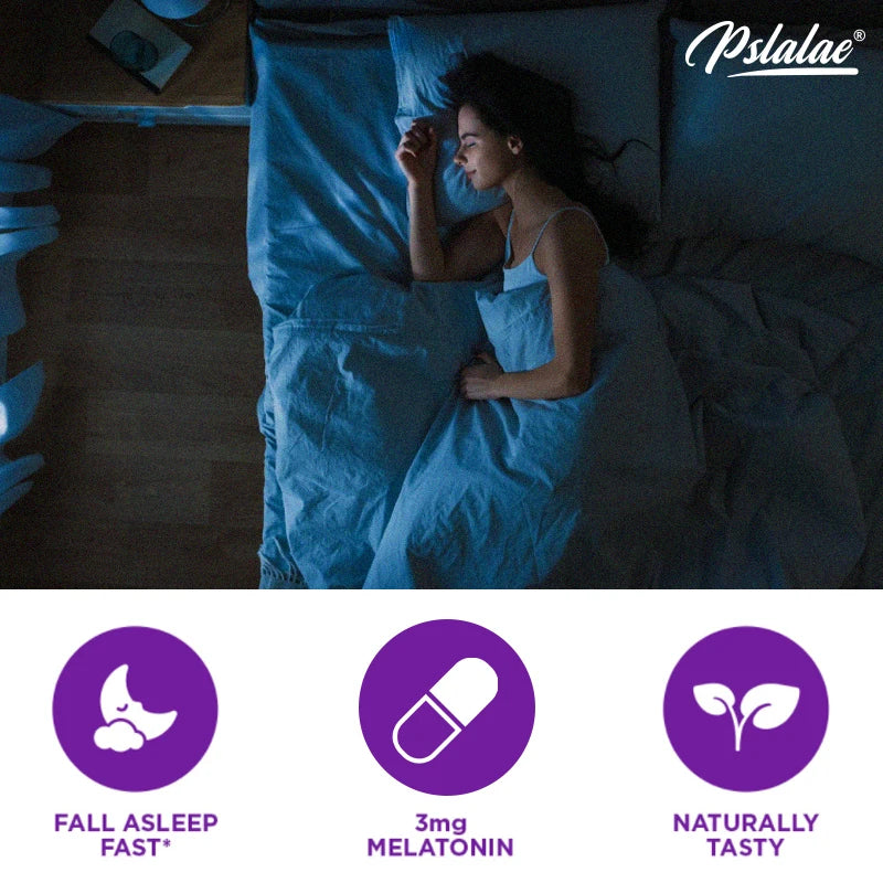 With 3 Mg Melatonin & L-Theanine Capsules, Sleep Support Helps Calm Mind and Body for Better, Longer Sleep 120 Capsules
