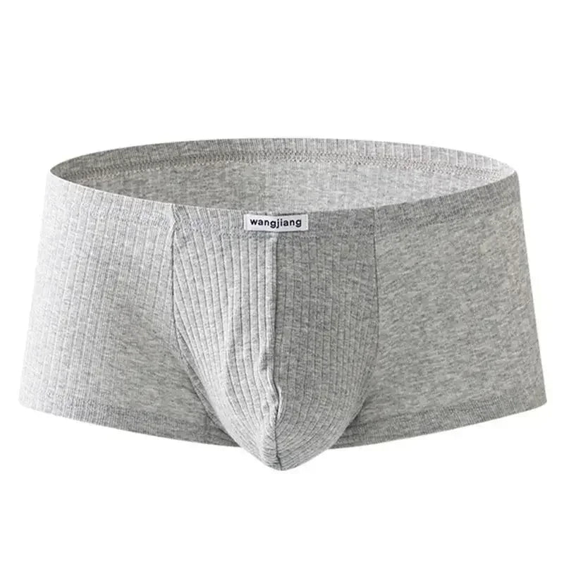 Men's Low-Rise Breathable Underwear Elastic Trunks Shorts U Convex Underpants