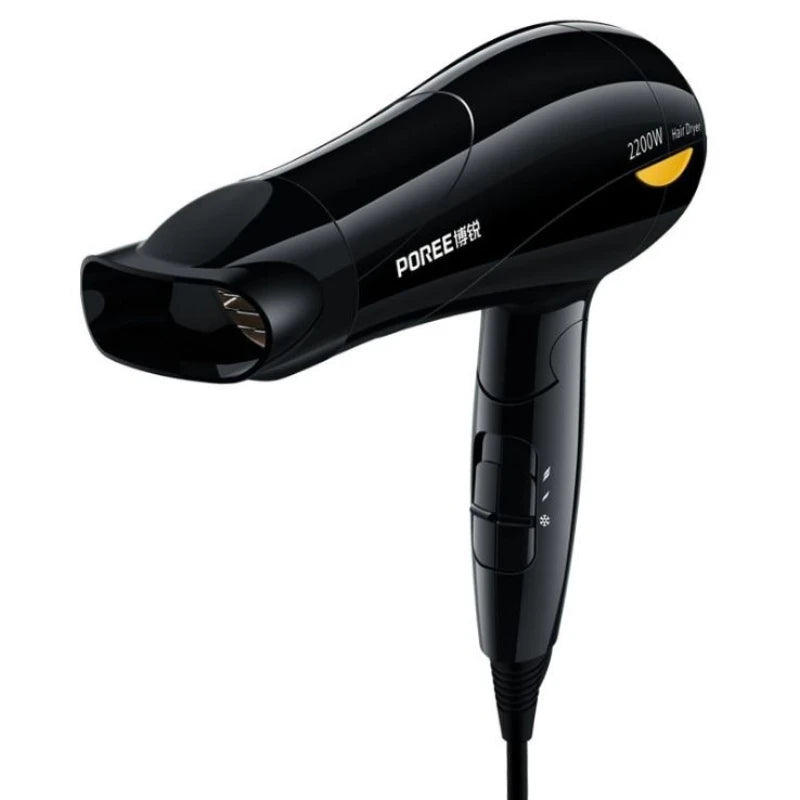 POREE 2200W Foldable Hair Dryer - 6 Speed Temperature Control Constant Temperature Dual Overheat Protection Powerful Fast Drying