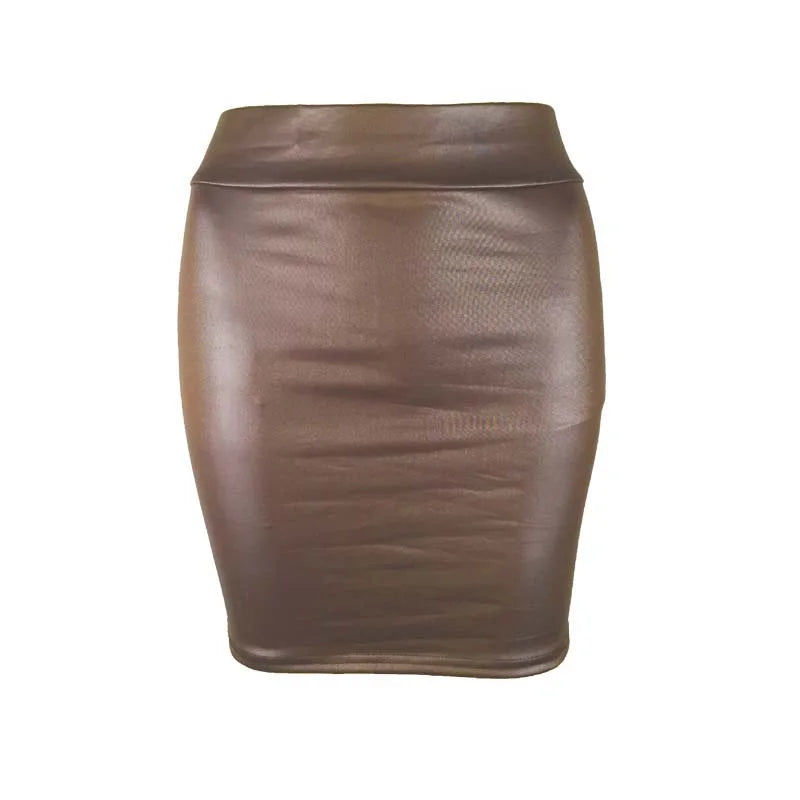 Women Summer Mini Skirts High-waist Slim Fit Hip Pencil Skirts