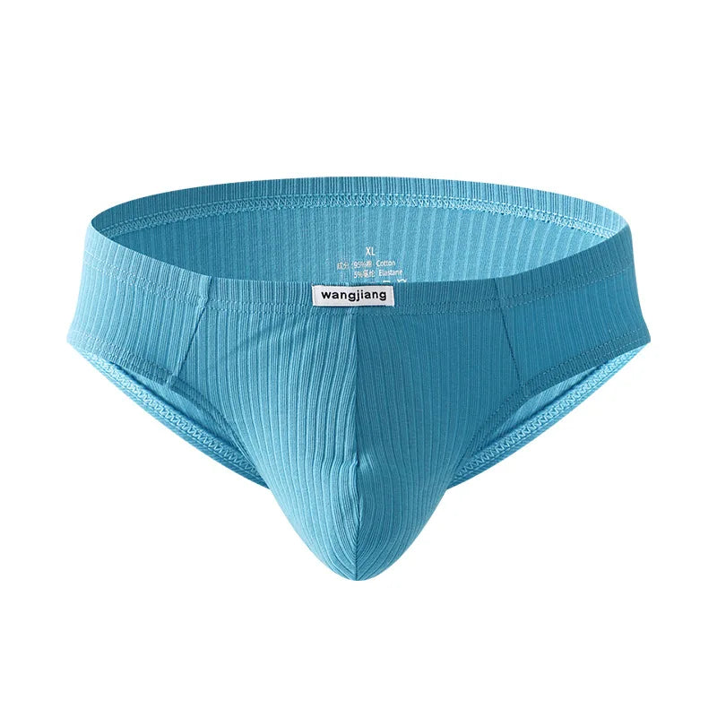 Soft Cotton Briefs Men Sexy Pouch Underwear Sweat Absorption Underpants Breathable