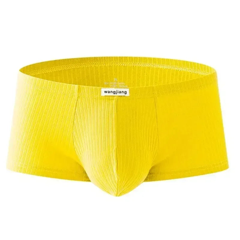 Men's Low-Rise Breathable Underwear Elastic Trunks Shorts U Convex Underpants