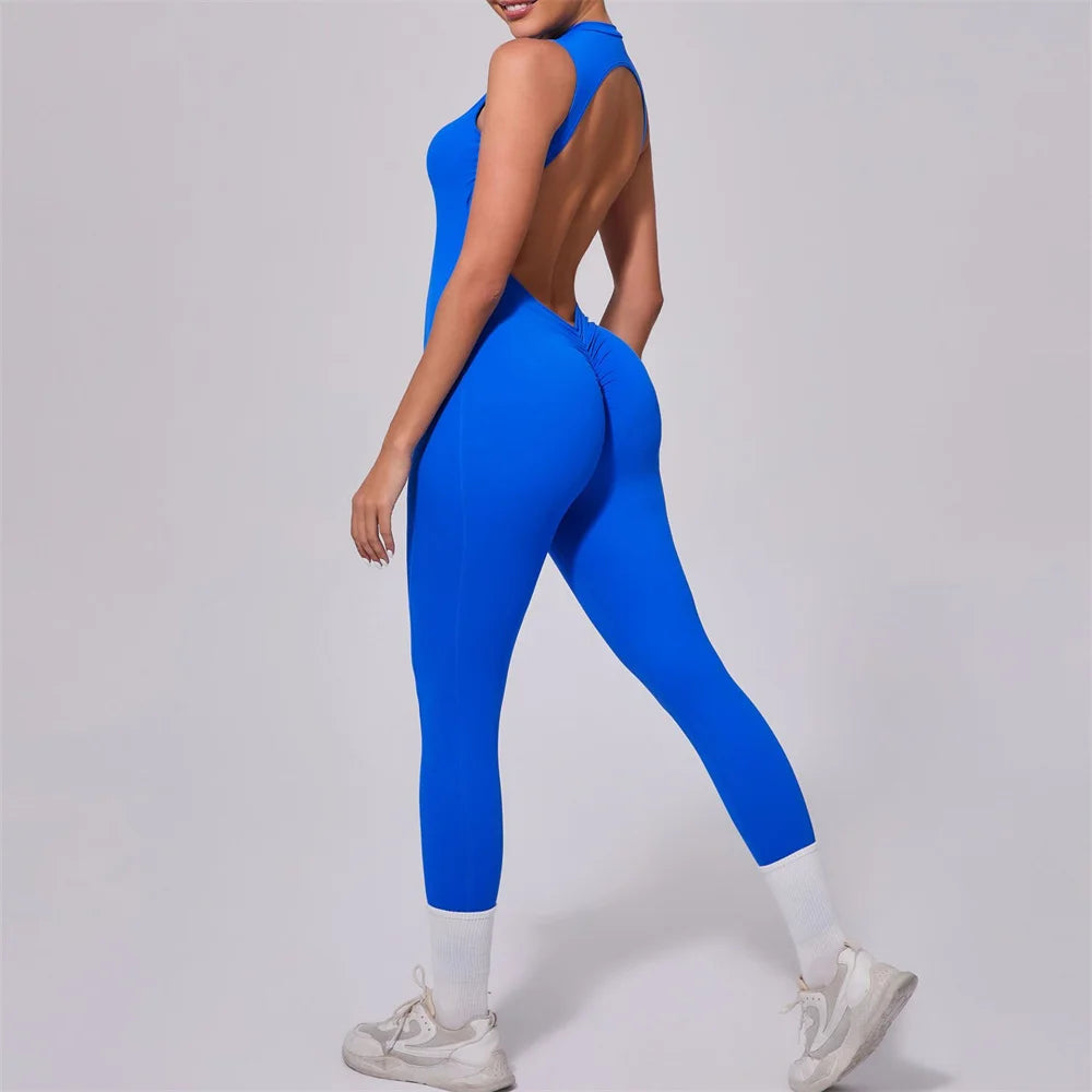 Women One-piece Sport Yoga Jumpsuit Workout Clothes