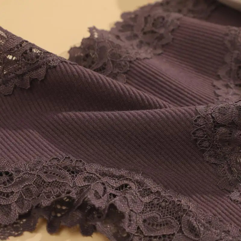10PCS/Set Women Lace Cotton Panties Sexy Low-Waist