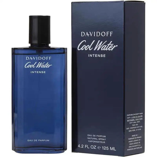 Davidoff Cool Water Intense Eau De Parfum Spray For Men EDP Perfume Perfumes  4.2oz/125ml Long-Lasting