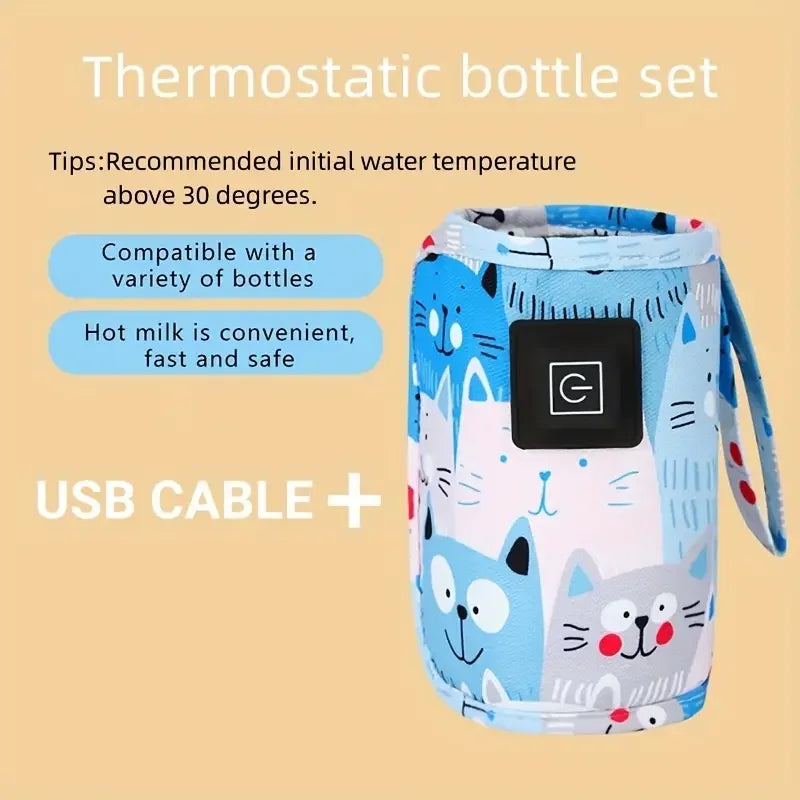 USB Portable Baby Bottle Mill Warmer Travel Stroller Insulated Bag