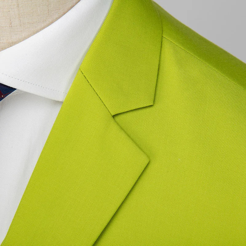 Men's 3 Piece Suit, Jacket Vest Trousers, Slim Fit Blazer Waistcoat Pants