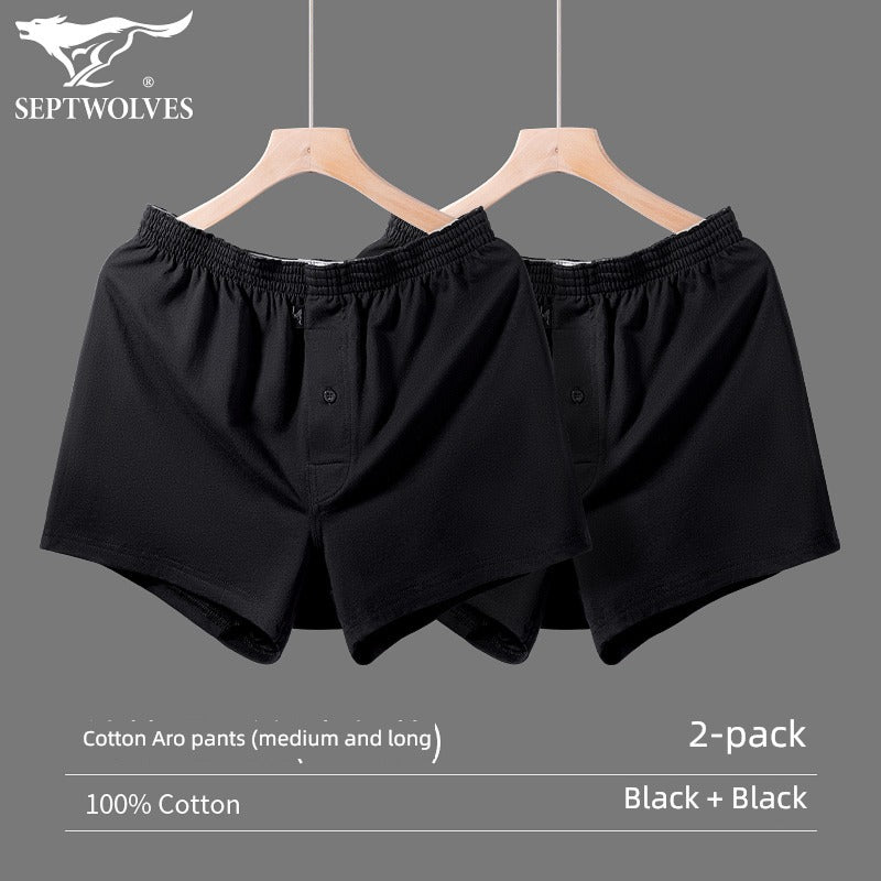 SEPTWOLVES Cotton Large Size Household Underwear Sports Men